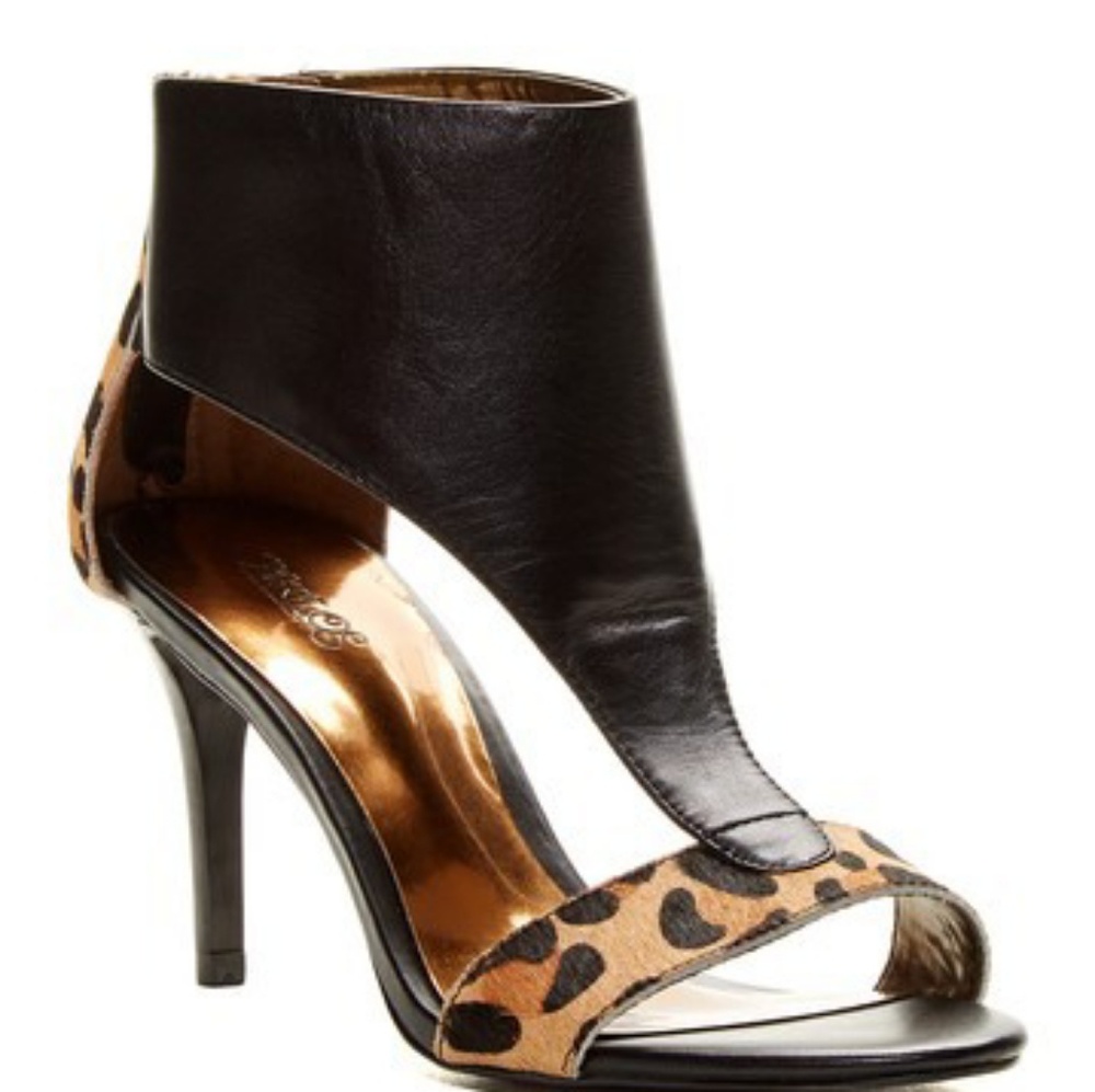 Carlos Santana Dorado High Heeled Calf Fur Sandal